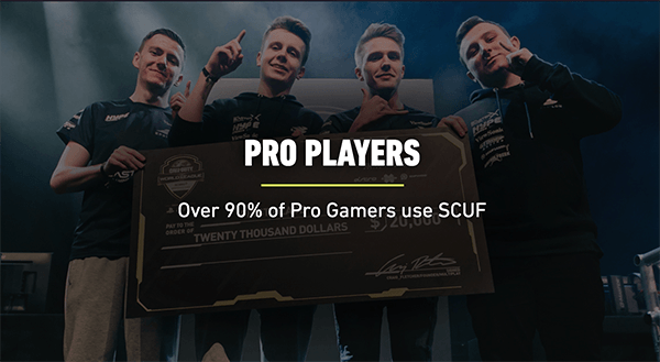 プロゲーマーの90％以上がSCUF(スカフ)を使用している