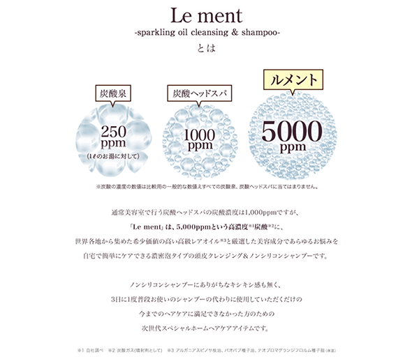 Le mentの特徴（引用：Le ment公式サイト）