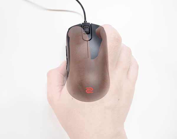 ZOWIE S2_つかみ持ち（上面）