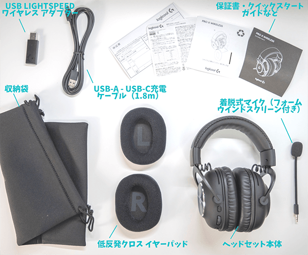 Logitech PRO X Wireless ゲーミングヘッドセット Logitech G PRO X Wireless Headset - Blue VO!CE