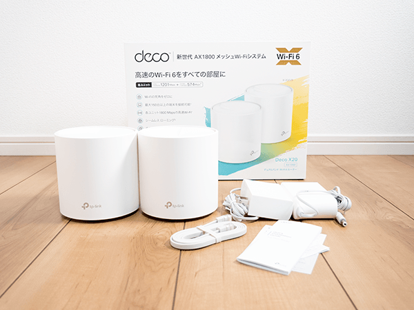 現在使用しているメッシュWi-Fiルーター「Deco X20」