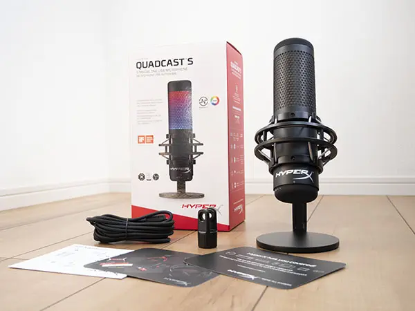 てなグッズや HyperX QuadCast S スタンドアロン マイク RGB