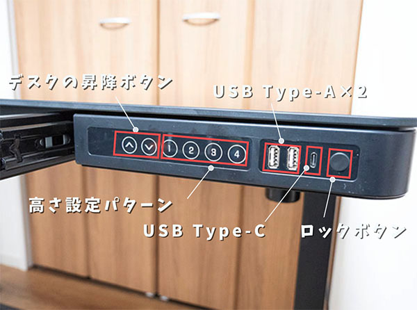 タッチパネルの機能説明