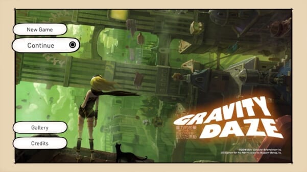 GRAVITY DAZE（グラビティデイズ）画面はPS4版