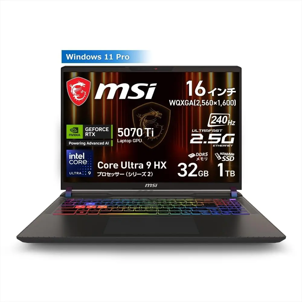 RTX3050搭載パソコン！　MSI 2024年モデル　ゲーミングPC 店頭販売向けMSIゲーミングノートPC 2024年モデル発売